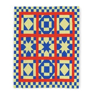 Verloop. Knit Throw. American Folk Art Pattern. 50x60” NWT.